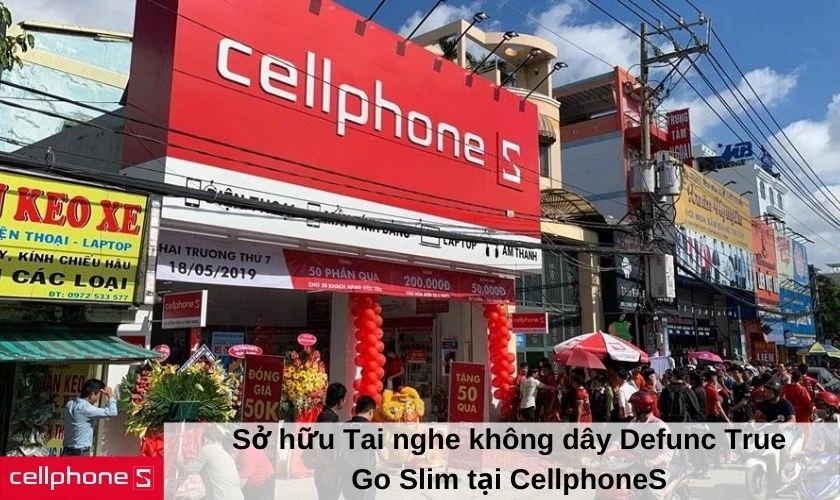 Sở hữu Tai nghe không dây Defunc True Go Slim tại CellphoneS