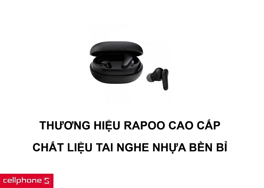 Thương hiệu Rapoo cao cấp, chất lượng và chất liệu tai nghe nhựa cao cấp