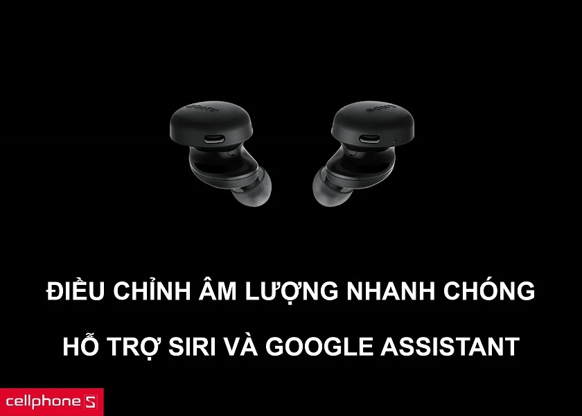 Hỗ trợ chỉnh volume, playback và tính năng gọi trợ lý ảo thông minh, nhanh chóng