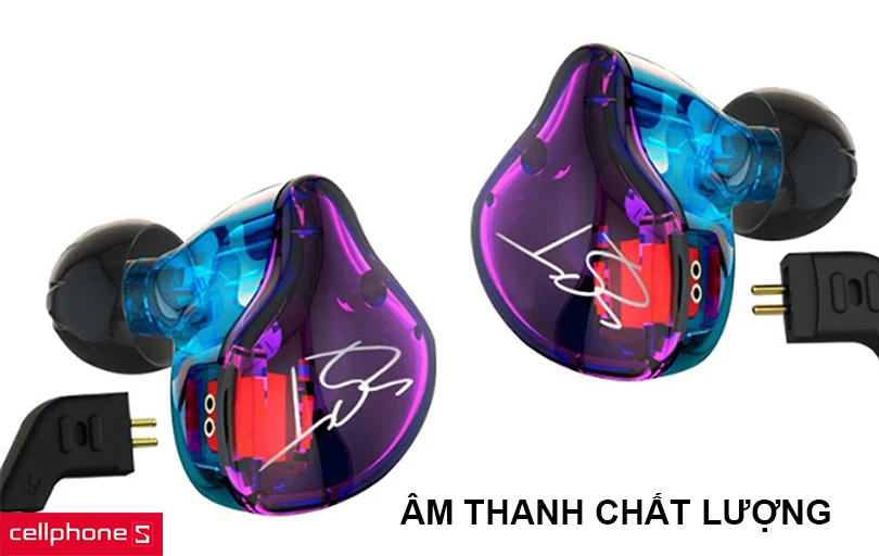 Chất lượng âm thanh sống động từ 2 driver 