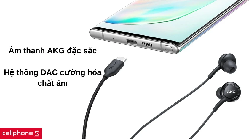 Âm thanh chất lượng bởi AKG, cường hóa lên nhờ vào hệ thống DAC