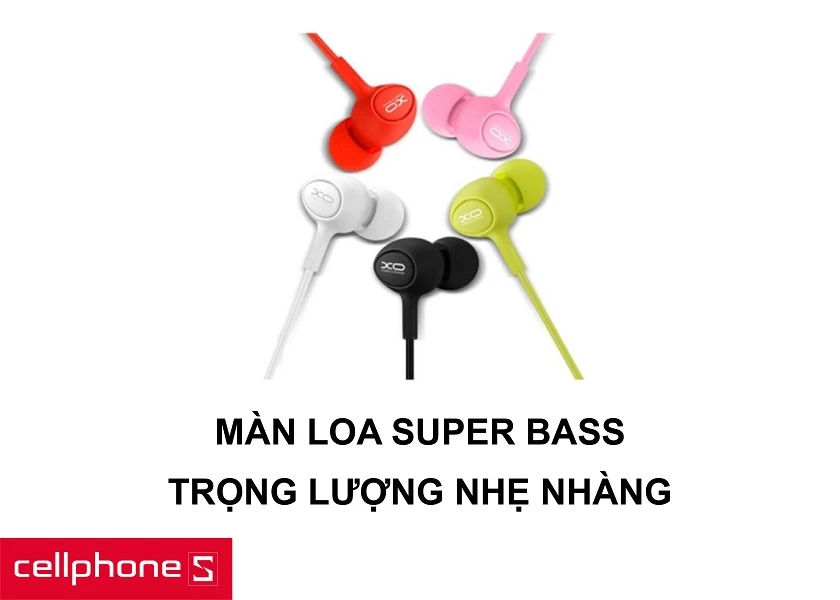 Màng loa Super Bass nâng cấp gấp ba lần và trọng lượng nhẹ nhàng, thoải mái