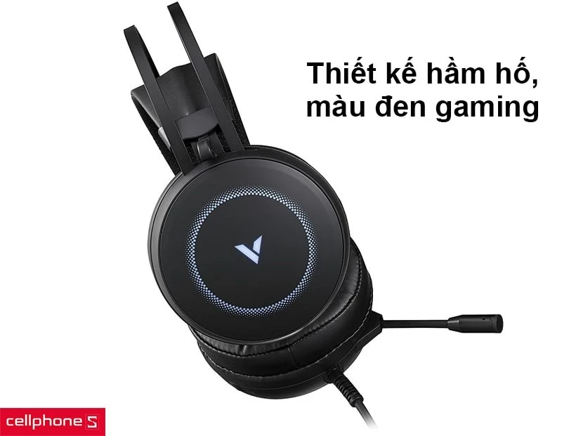 Thiết kế hầm hố, sắc đen gaming