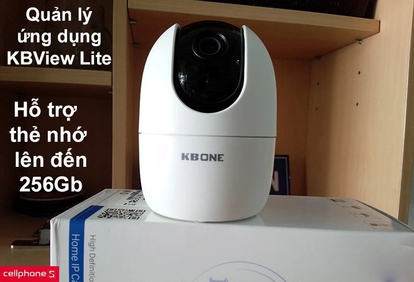 Hỗ trợ thẻ nhớ có bộ nhớ lên đến 256Gb, quản lý thông qua ứng dụng KBView Lite dễ dàng