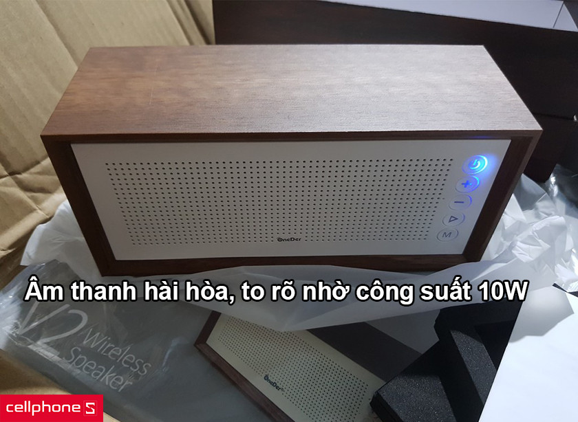Âm thanh hài hòa, to rõ nhờ công suất 10W