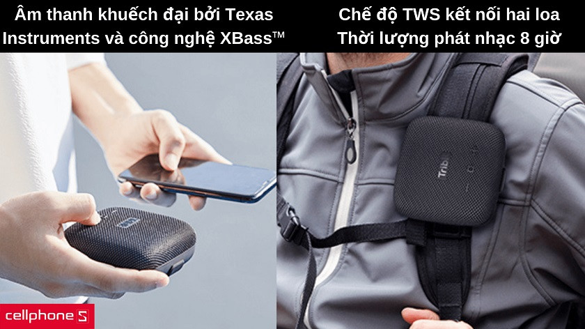 Âm thanh mạnh mẽ với hệ thống khuếch đại Texas Intruments và công nghệ XBass™