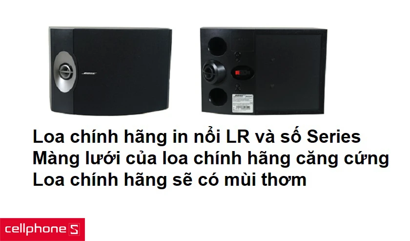 Cách phân biệt loa bose chính hãng và fake