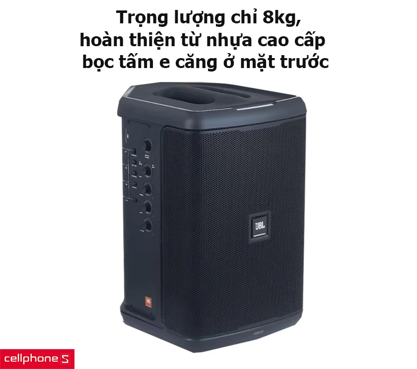 Trọng lượng chỉ 8kg, hoàn thiện từ nhựa cao cấp
