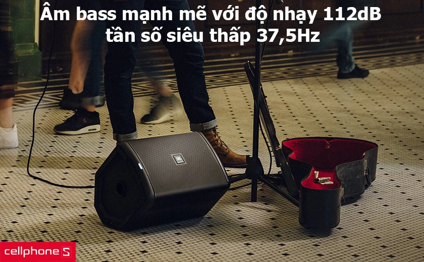 Âm bass mạnh mẽ với độ nhạy 112dB