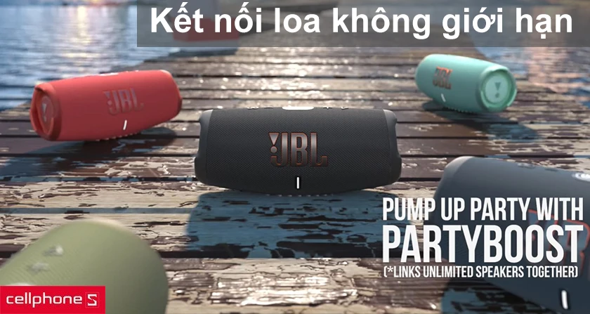 Tiệc vui thêm rộn rã với công nghệ PartyBoost kết nối không giới hạn với các loa khác