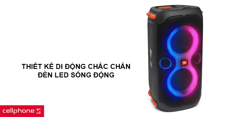 Thiết kế di động chắc chắn, đèn LED sống động