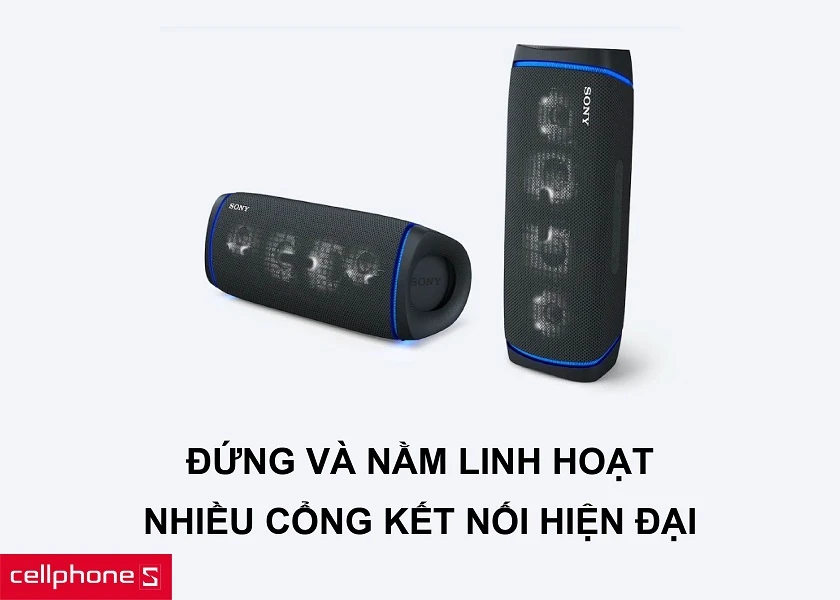 Thiết kế đứng và nằm linh hoạt cùng cổng sạc và cổng tiếp nối đa dạng