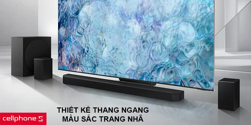 Thiết kế thang ngang, màu sắc trang nhã
