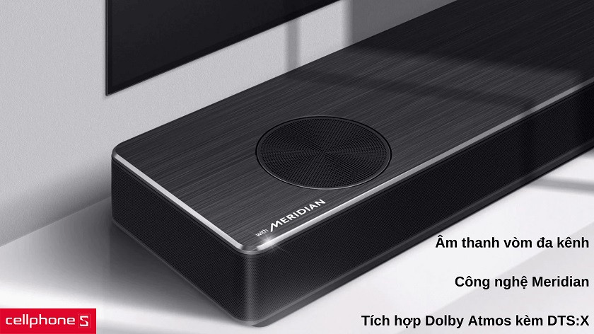 Âm thanh đa kênh sống động qua Meridian và Dolby Atmos