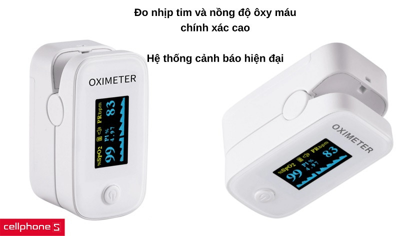 Máy đo nhịp tim nồng độ oxy trong máu SpO2 Finicare Oximeter YM301