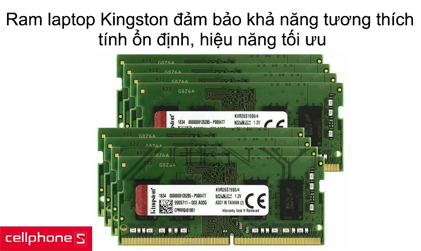 Nhà sản xuất bộ nhớ Kingston – đảm bảo khả năng tương thích, tính ổn định, hiệu năng tối ưu