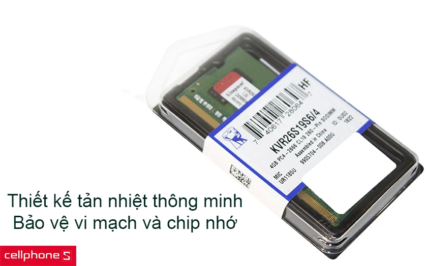 Thiết kế tản nhiệt thông minh, bảo vệ vi mạch và chip nhớ