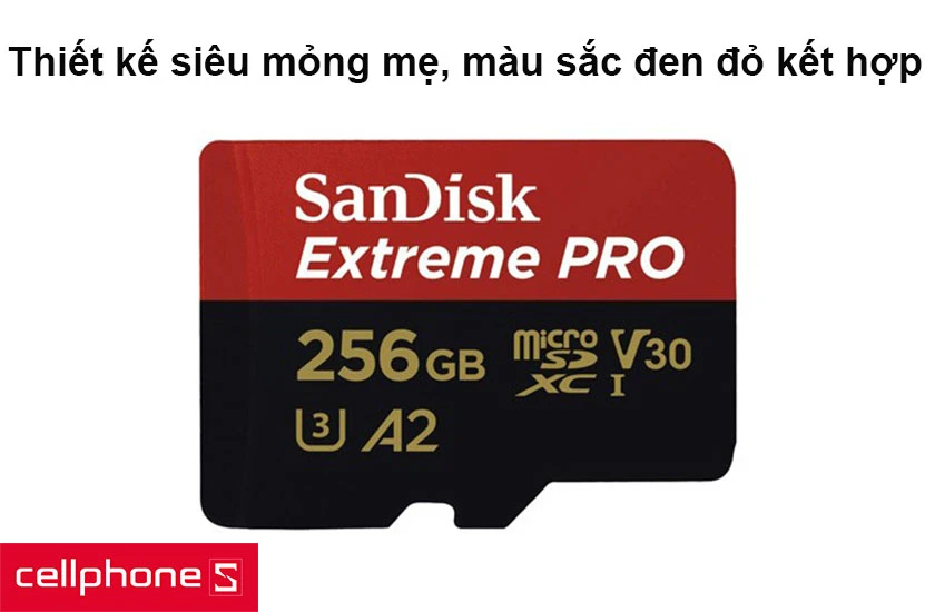Thiết kế siêu mỏng mẹ, màu sắc đen đỏ kết hợp