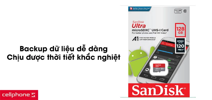 Backup dữ liệu dễ dàng, chịu được thời tiết khắc nghiệt