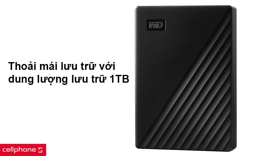 Thoải mái lưu trữ với dung lượng lưu trữ 1TB