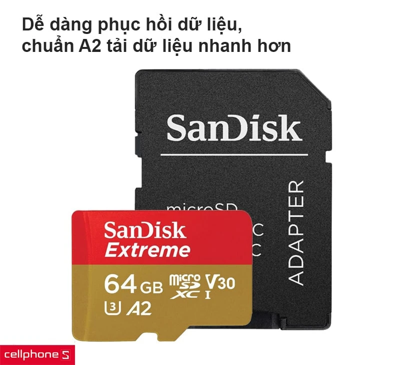 Dễ dàng phục hồi dữ liệu, chuẩn A2 tải dữ liệu nhanh hơn