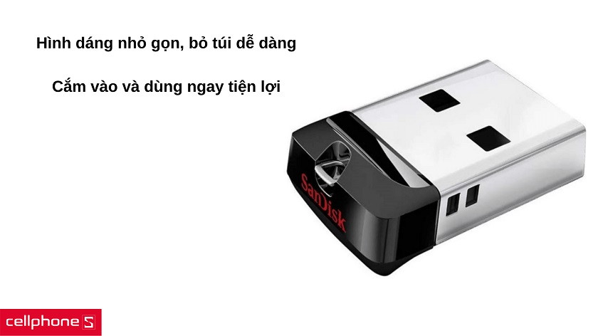 Hình dáng nhỏ gọn dễ bỏ túi, thao tác sử dụng vô cùng đơn giản