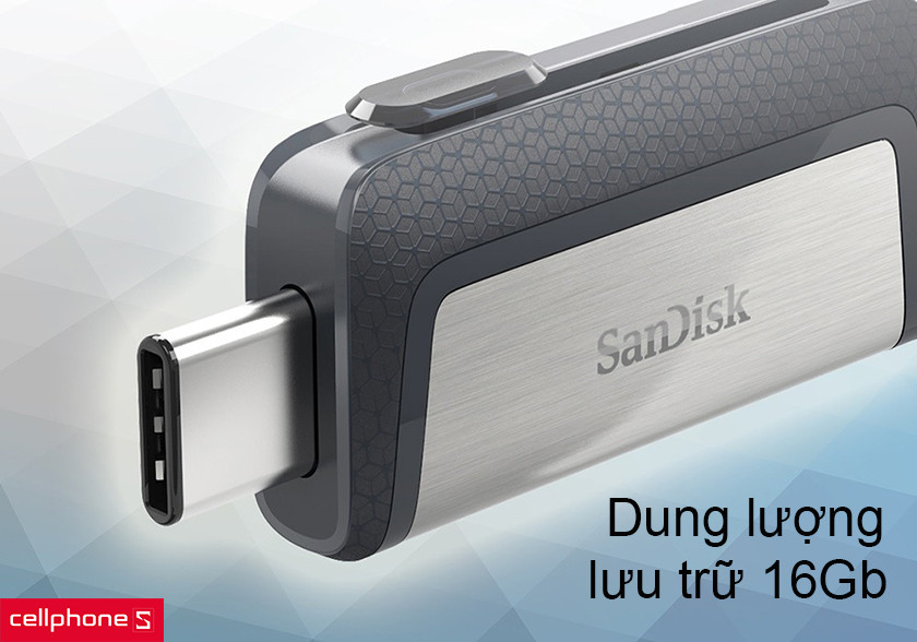 Dung lượng lưu trữ lớn lên tới 16Gb