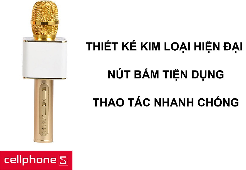 Thiết kế kim loại, hiện đại cùng nút bấm đa chức năng tiện dụng