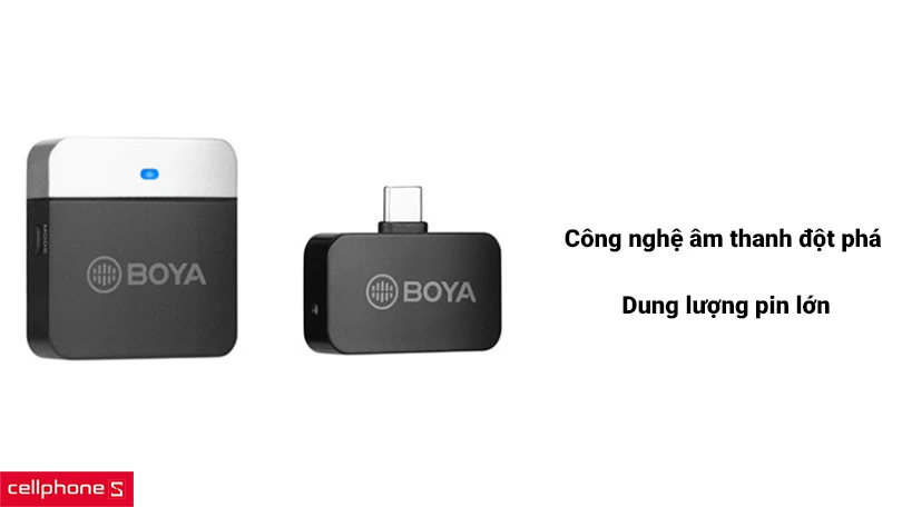 Microphone thu âm không dây Boya By - M1LV - U