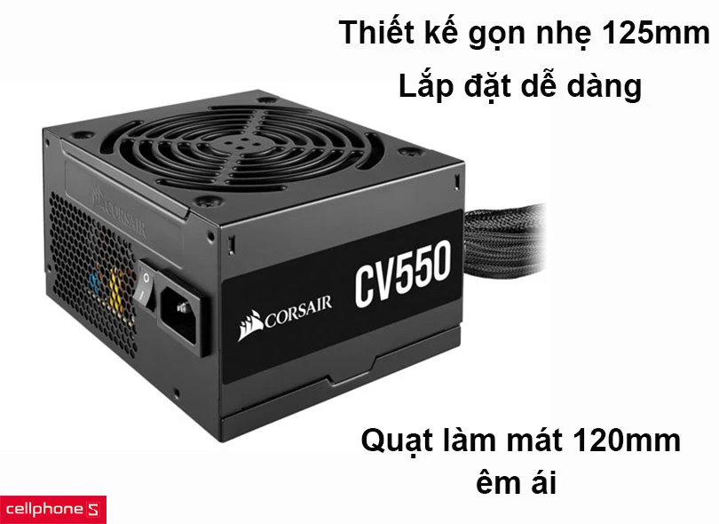 Nguồn máy tính Corsair CV550 550W