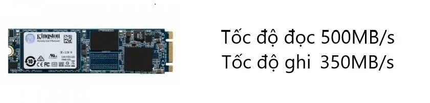 ổ cứng SSD Kingston SA400 480GB M2 có tốc độ đọc/ghi lên đến 500/ 300 MB/s
