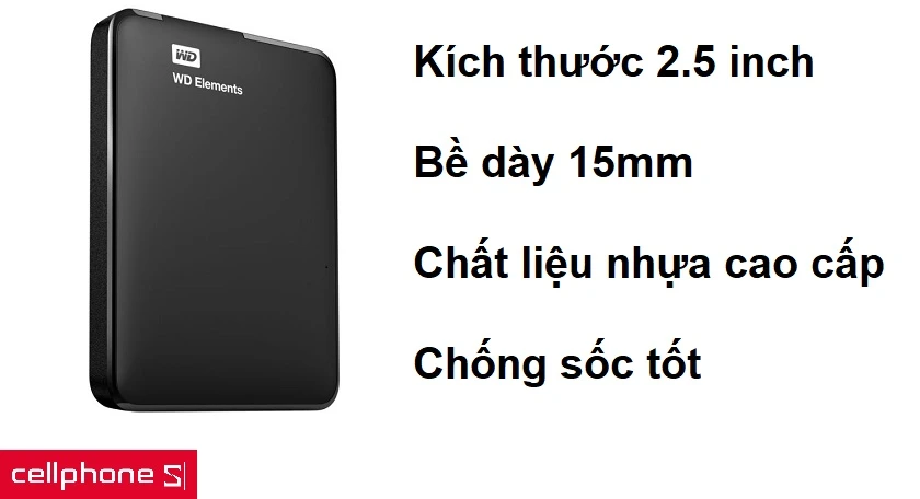 Thiết kế nhỏ gọn, khả năng chống sốc tốt và độ tương thích cao