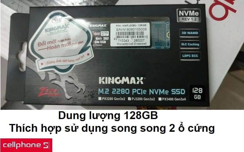 Thích hợp cho việc sử dụng song song 2 ổ cứng