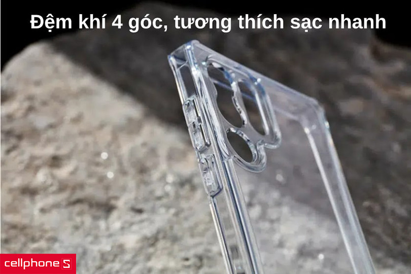 Công nghệ đệm khí 4 góc, tương thích sạc nhanh và NFC