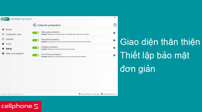 Giao diện thân thiện với người dùng
