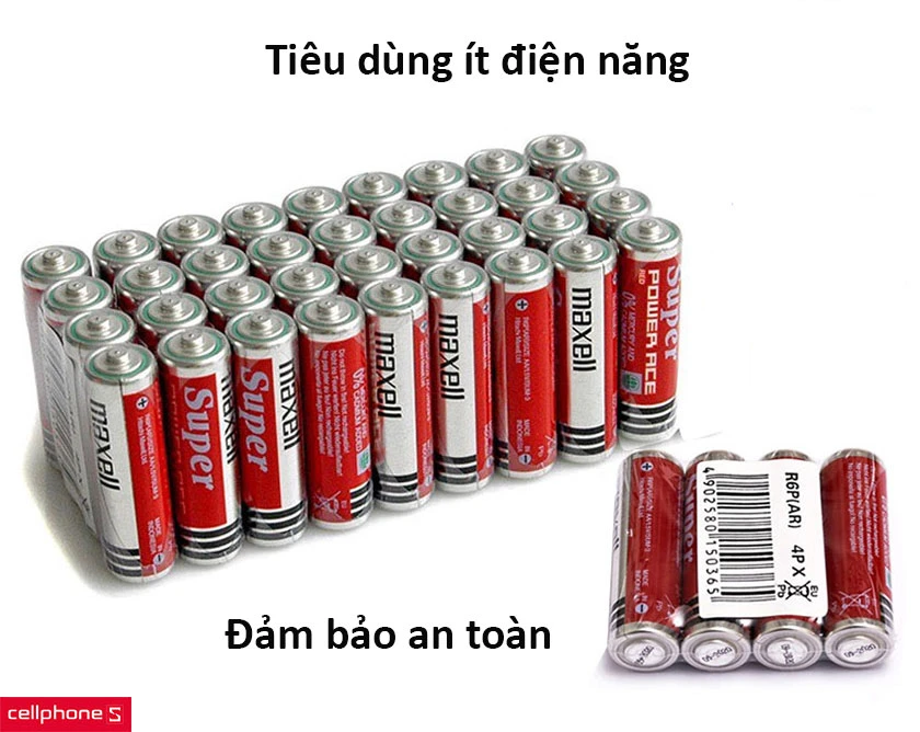 Pin Super ACE AA Maxell R6P(AR) 4P vỉ 4 viên