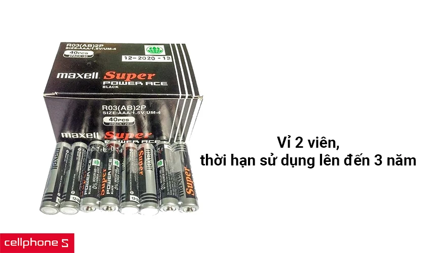 Pin Super ACE AAA Maxell R03 (AB) 2P 
