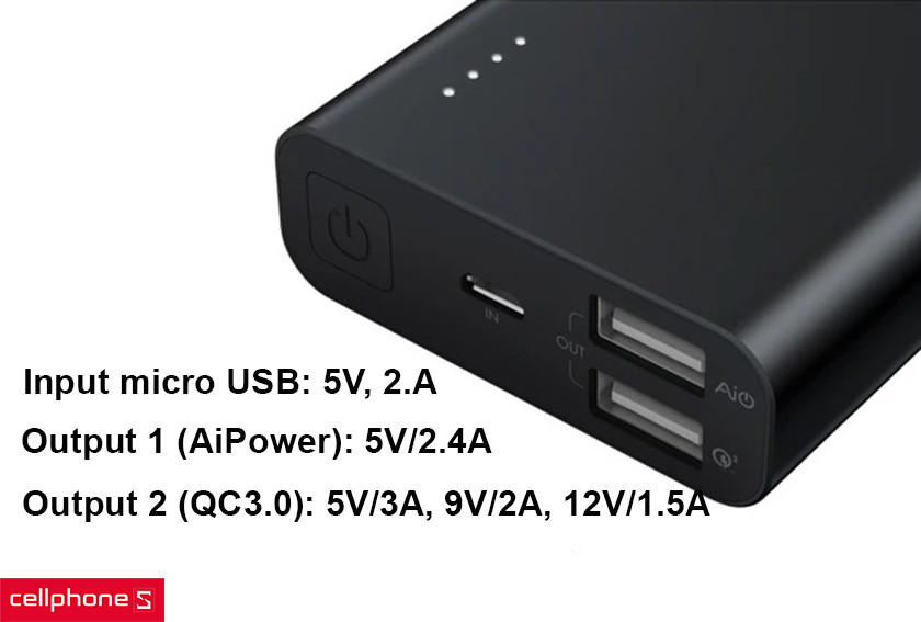 Dung lượng 10050 mAh