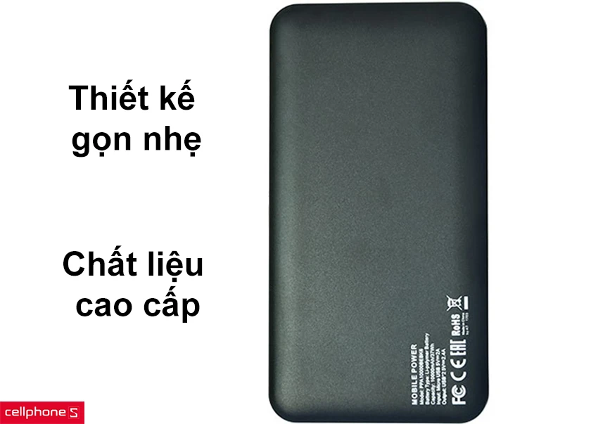Thiết kế gọn nhẹ, chất liệu cao cấp