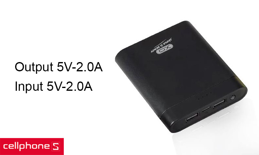 tính năng sạc nhanh với dòng điện ra 5V – 2.0A.