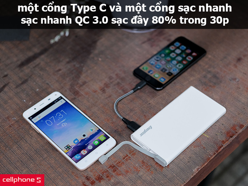 cổng sạc nhanh chuẩn QC 3.0