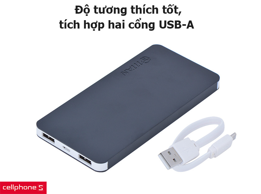  tương thích tốt, tích hợp hai cổng USB-A
