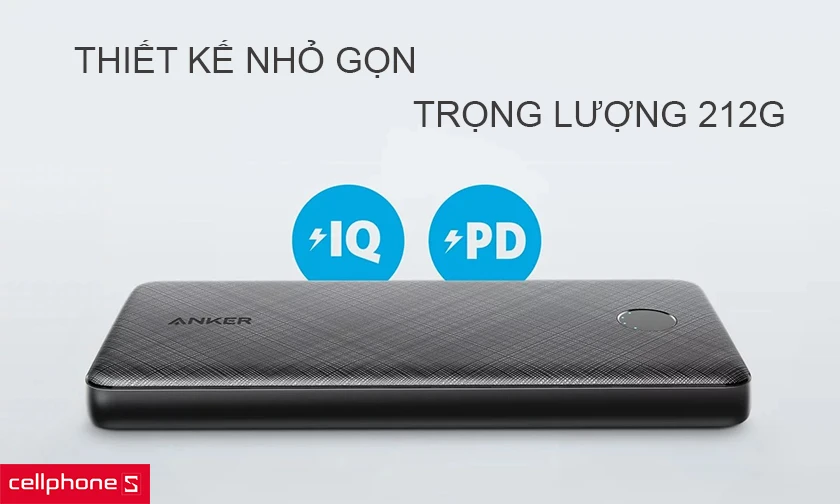 Anker PowerSlim A1231 – Thiết kế nhỏ gọn, trọng lượng 212g