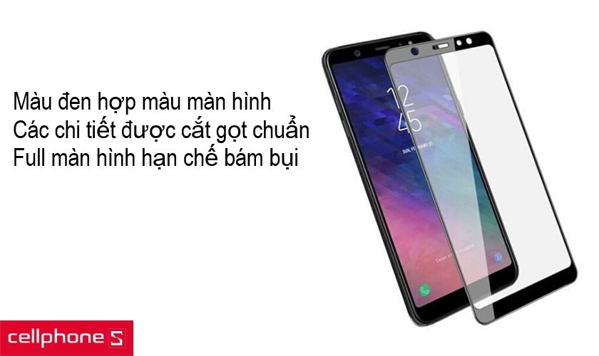 Thiết kế full màn hình mang lại sự bảo vệ tuyệt đối cùng màu đen bắt mắt