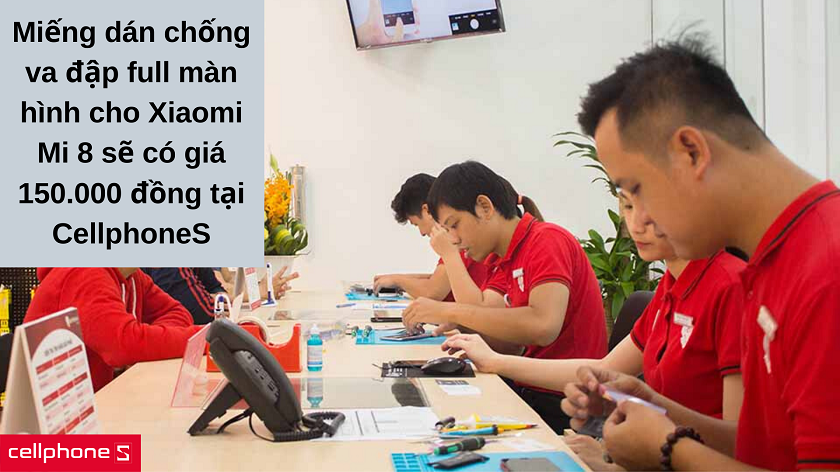 Mức giá cụ thể cho miếng dán chống va đập full màn hình đen cho Xiaomi Mi 8