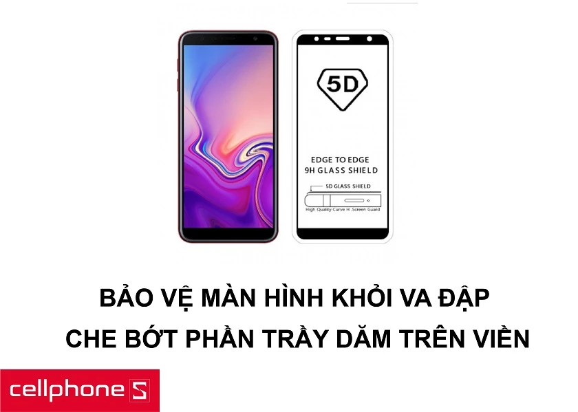 Bảo vệ phần màn hình chống va đập cùng việc che bớt phần trầy dăm trên viền đen