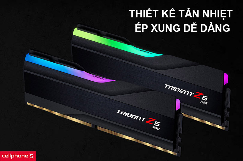 RAM PC G.SKILL Trident Z5 RGB 32GB (2X16) 6000MHz DDR5