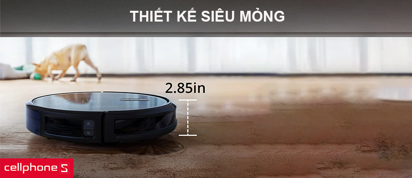 Hai chế độ hút và lau, thiết kế nhỏ gọn