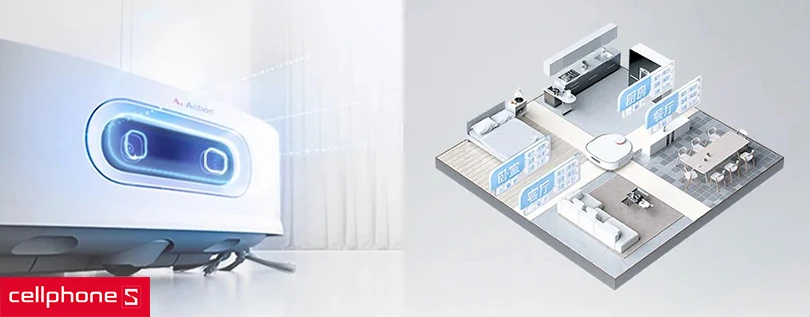 Robot lau sàn hút bụi tự làm sạch Dreame Bot W10 Pro – Camera ToF 3D, thiết lập bản đồ thông minh