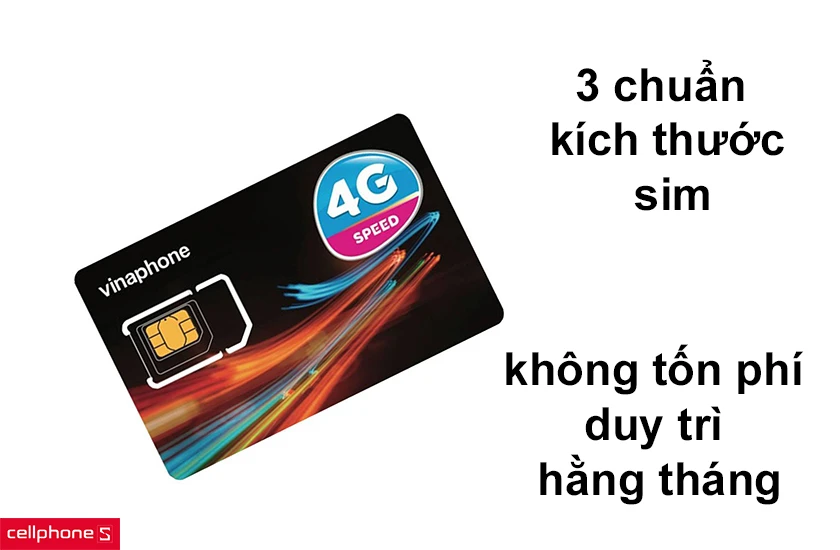 Sim 3 trong 1 không cần cắt sim, không tốn phí duy trì hằng tháng